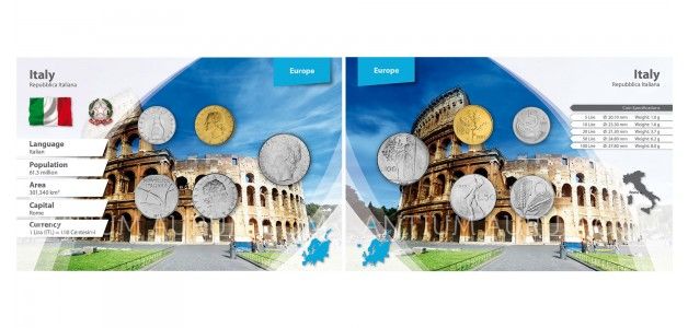 Sada oběžných mincí ITÁLIE II